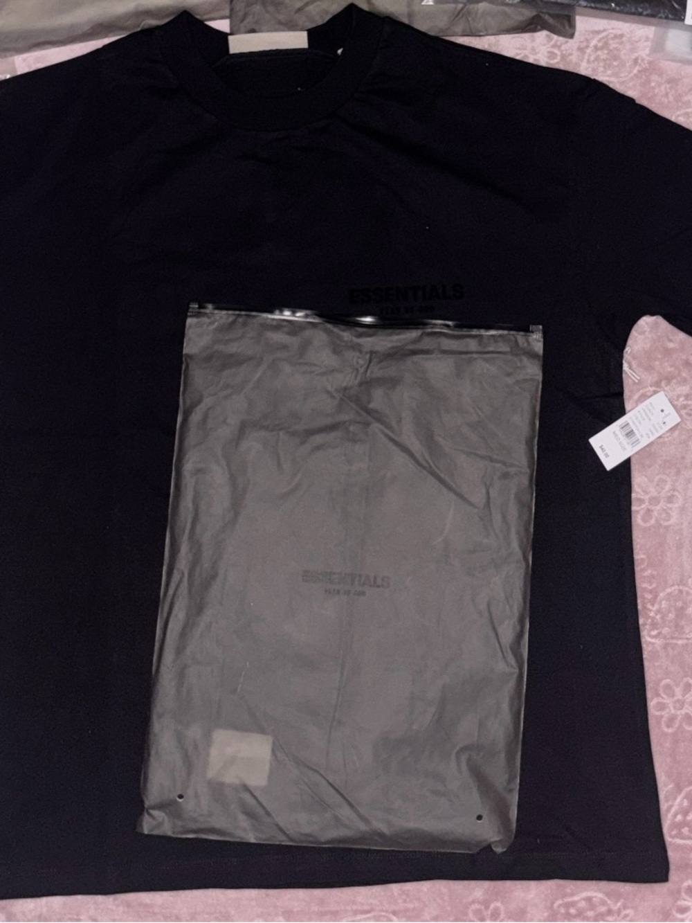 Fear of God Essentials Black Long Sleeve Tee